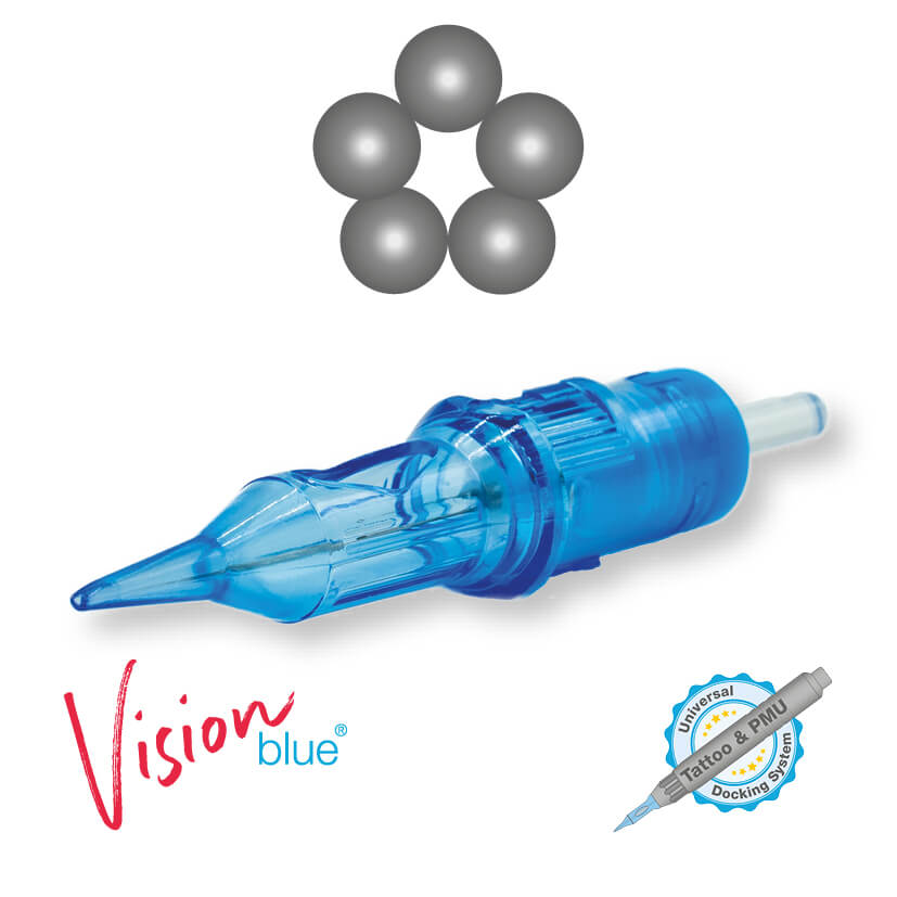 5-long-bold Needle cartridge / Nadelmodul [Vision blue]